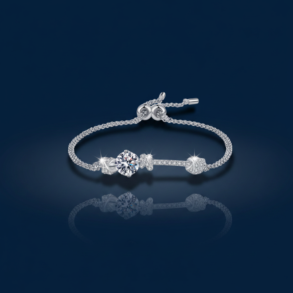 2 Carat Moissanite Bracelet | 925 Sterling Silver | SimKap Jewellery
