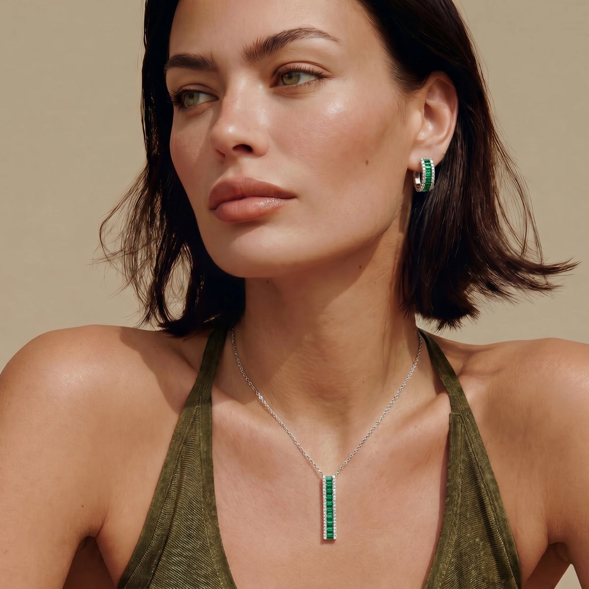 Emerald Avenue Jewellery Set – The Gold Edit | SimKap Jewellery