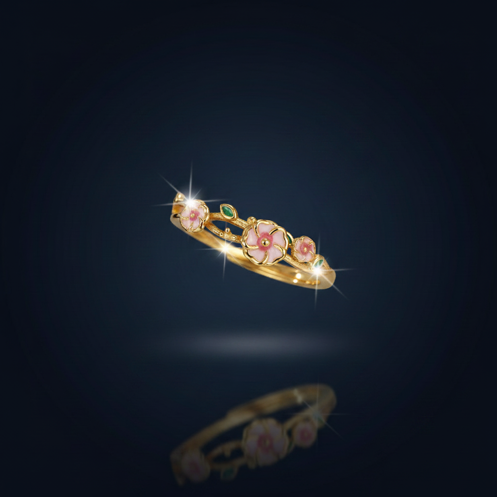 925 Sterling Silver Flower Ring
