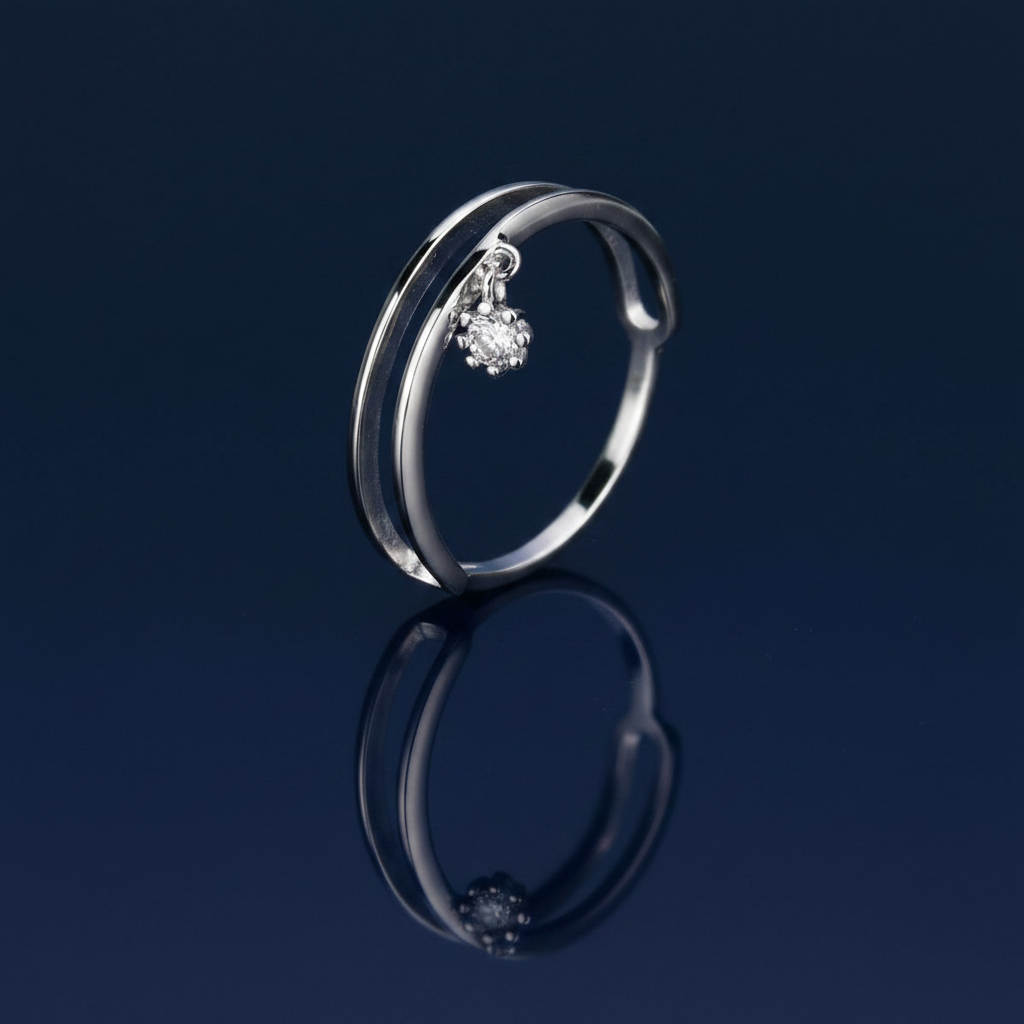 925 Sterling Silver Double Layered Ring