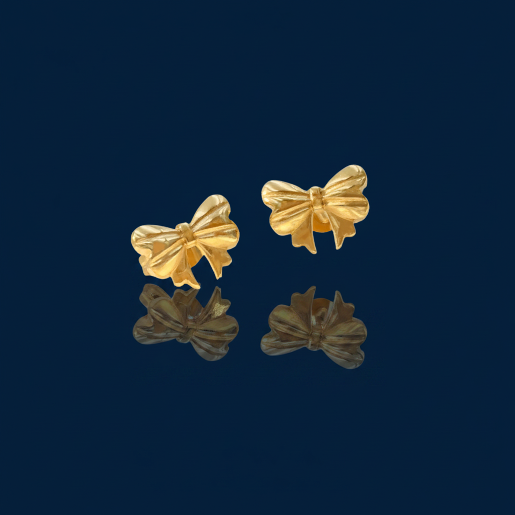 Belle Bow Earrings – The Gold Edit | SimKap Jewellery
