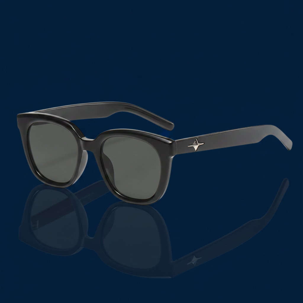 Acetate Frame Sunglasses UV400 Black Sherbet Mocha – The Gold Edit | SimKap Jewellery