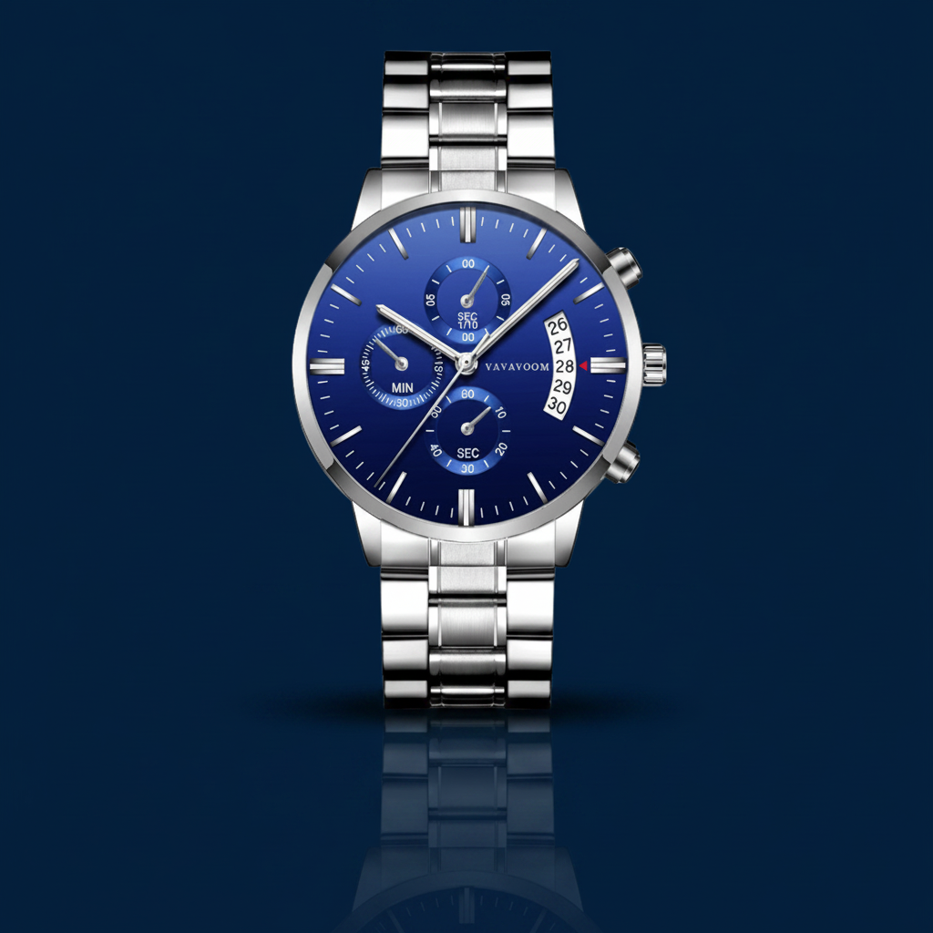 Men's Stainless Steel Business Quartz Watch – The Gold Edit | SimKap Jewellery