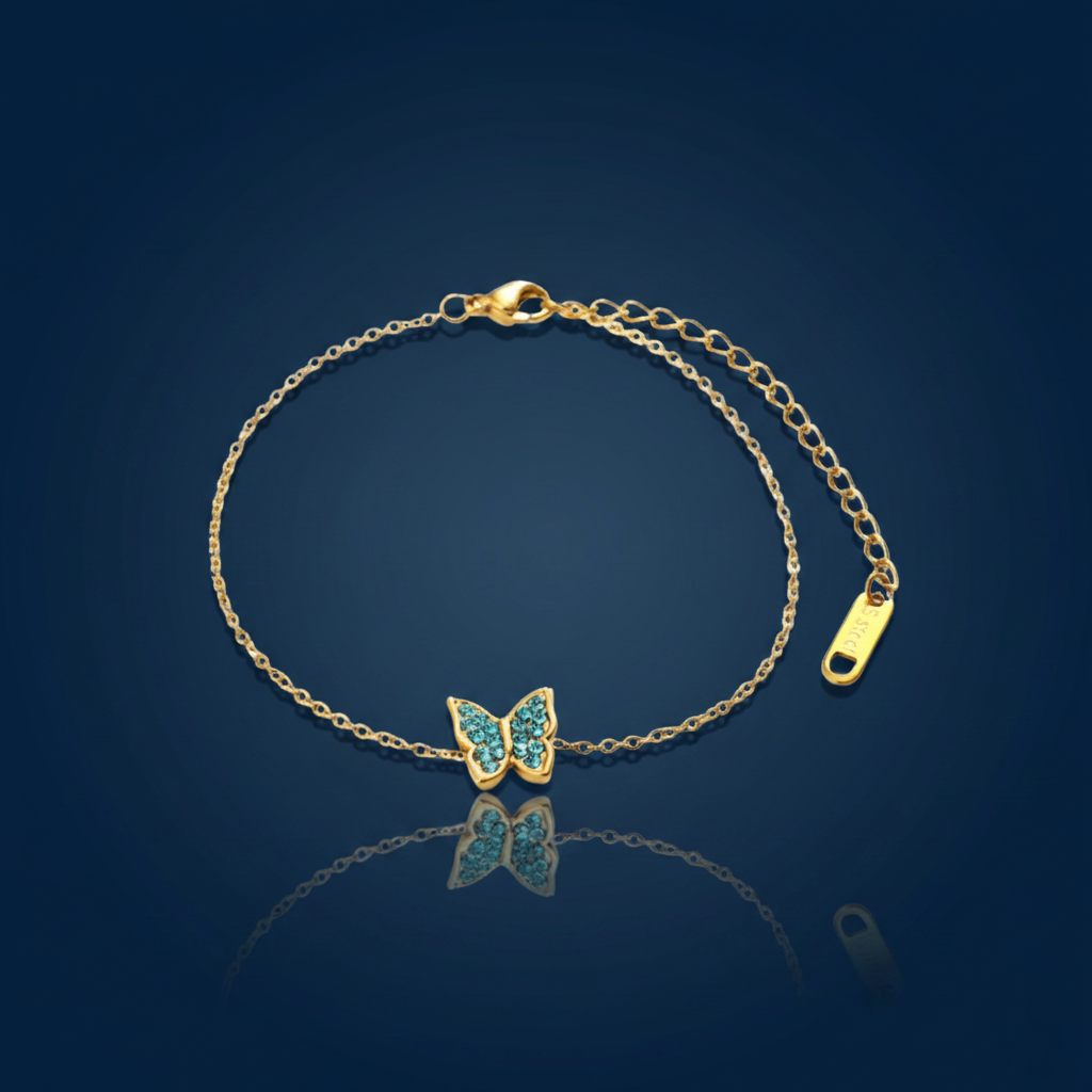 Butterfly Adjustable Bracelet, 18K Gold-Plated – The Gold Edit | SimKap Jewellery