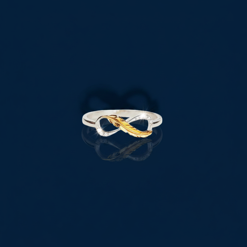 Feather Infinity Ring Shadow & Mirror