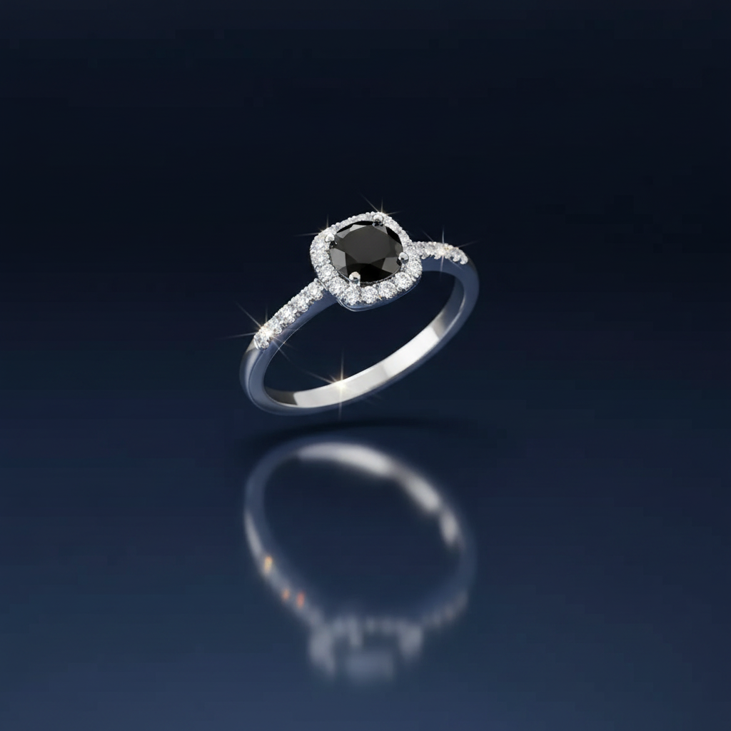 1 Carat Moissanite 925 Sterling Silver Ring