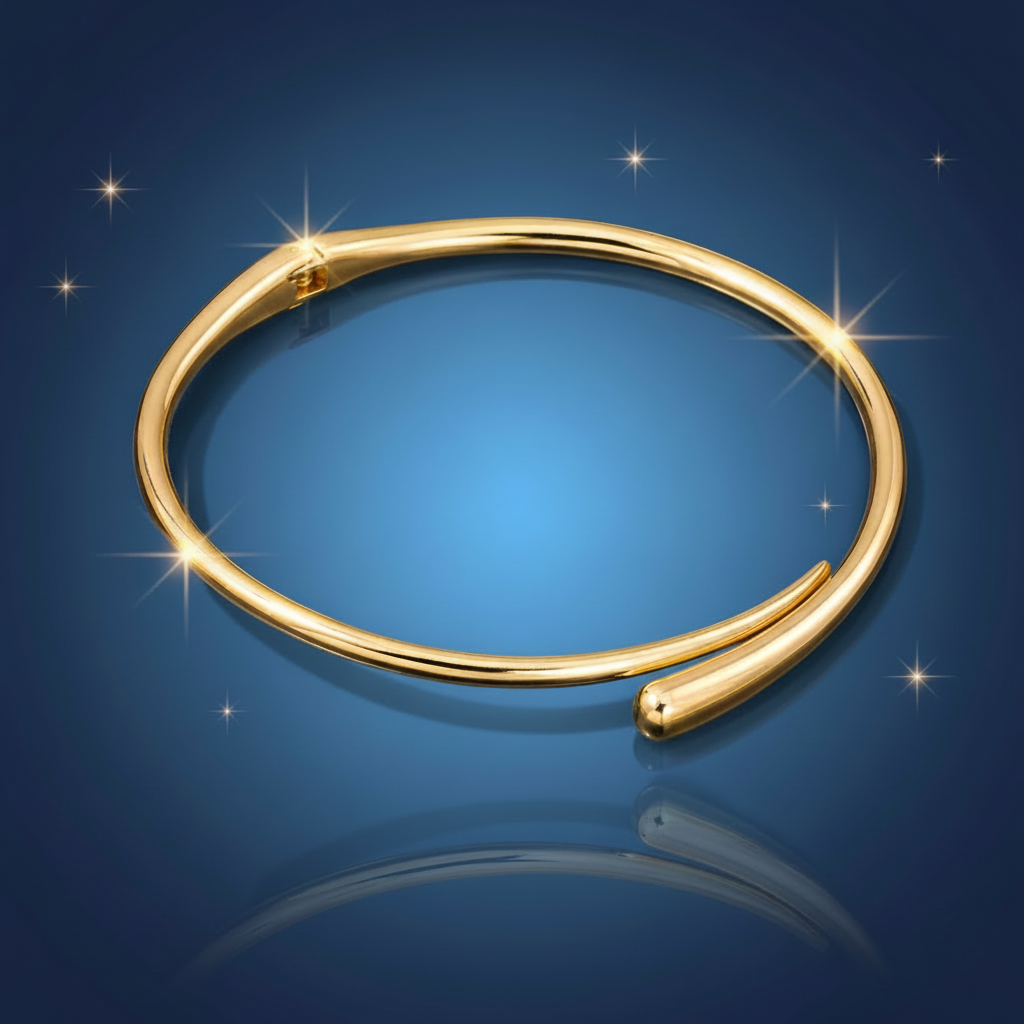 18K Gold-Plated Crossover Choker Necklace - SimKap Jewellery