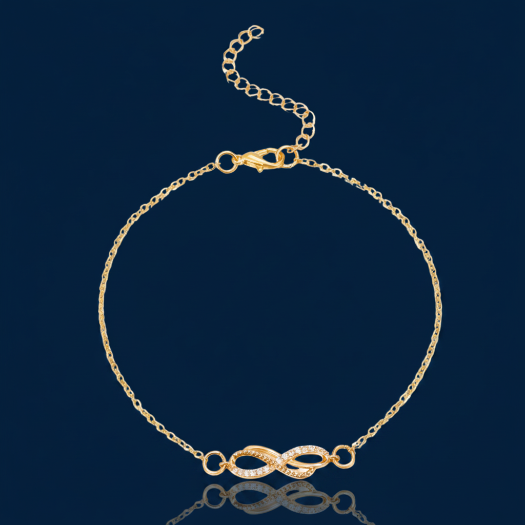 Infinity Knot Charm Bracelet, 18K Gold-Plated – The Gold Edit | SimKap Jewellery