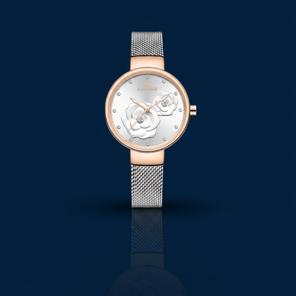 Ladies Quartz Watch – Navy Editorial