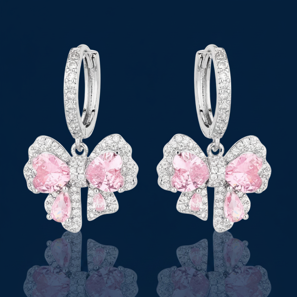 Noelle Zircon Bow Earrings – The Gold Edit | SimKap Jewellery