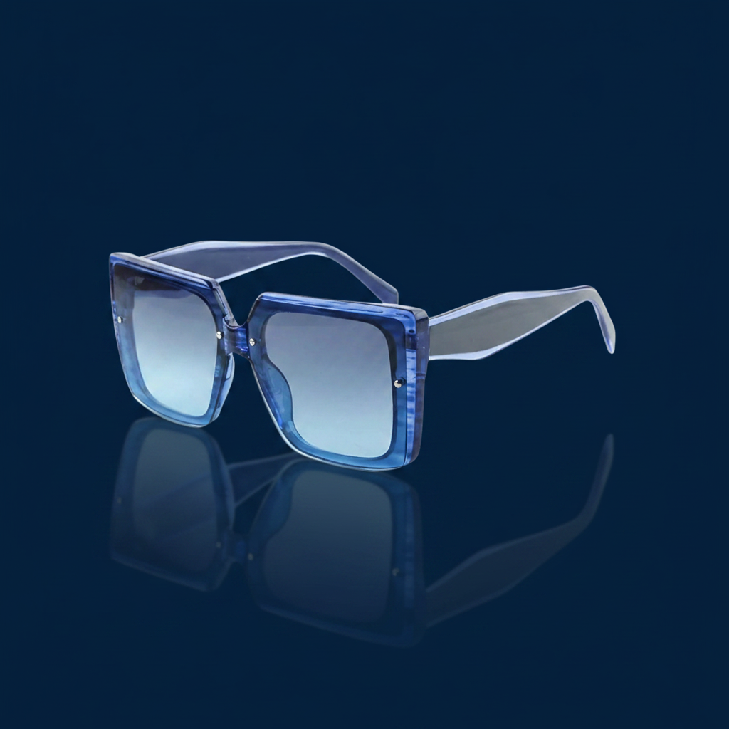 Oversized Gradient Square Sunglasses UV400 – The Gold Edit | SimKap Jewellery