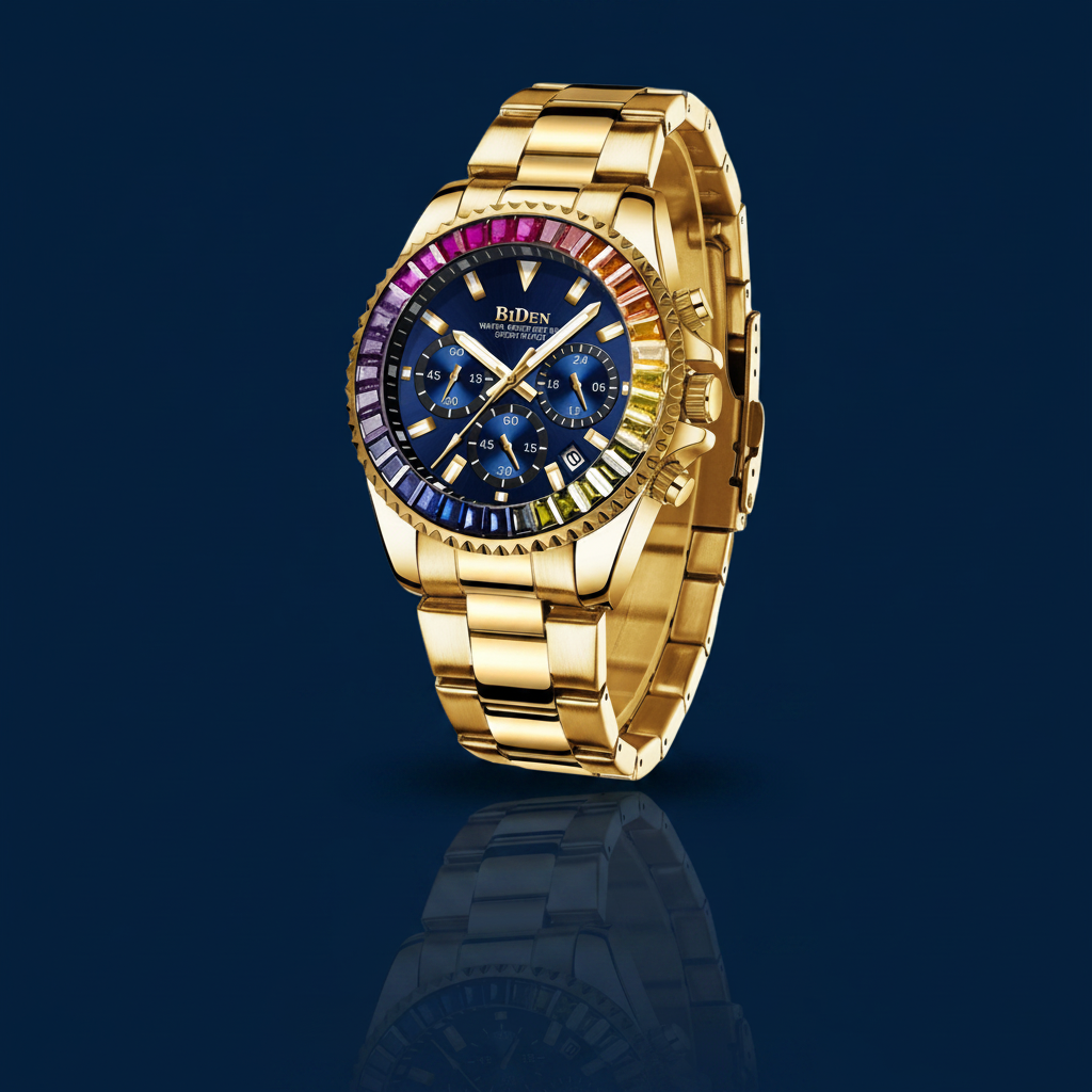 Men's Waterproof Casual Quartz Watch – The Gold Edit | SimKap Jewellery