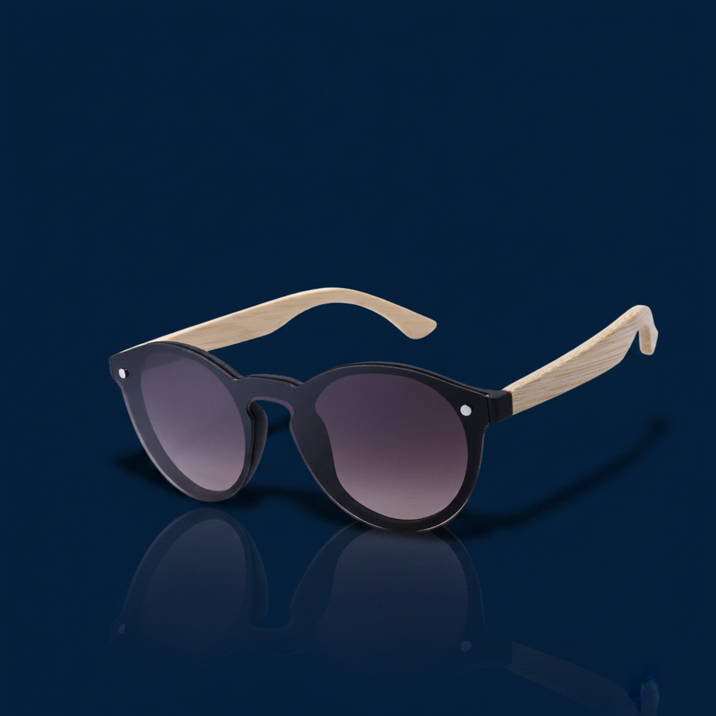 Round Bamboo Sunglasses – The Gold Edit | SimKap Jewellery