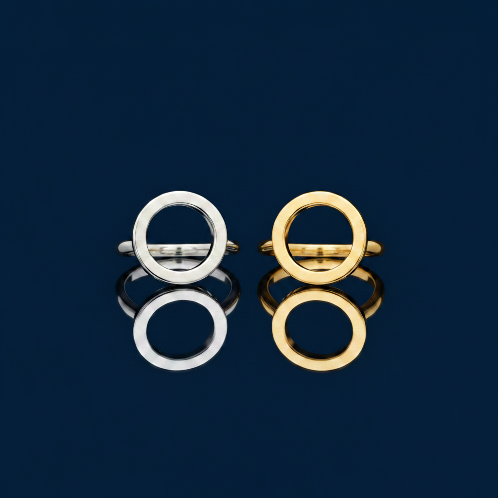 Round Band Ring, 18K Gold-Plated Copper – The Gold Edit | SimKap Jewellery