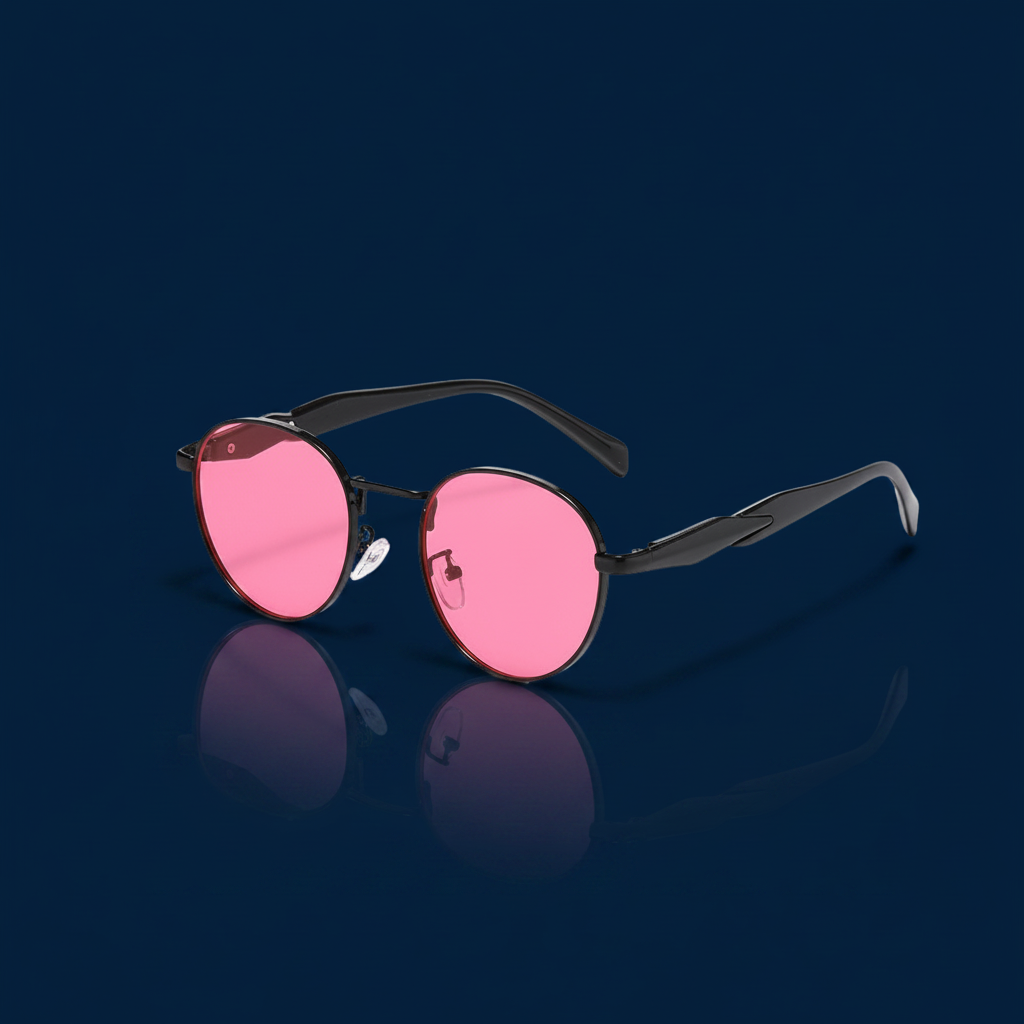 Metal Round Frame Sunglasses UV Protection – The Gold Edit | SimKap Jewellery