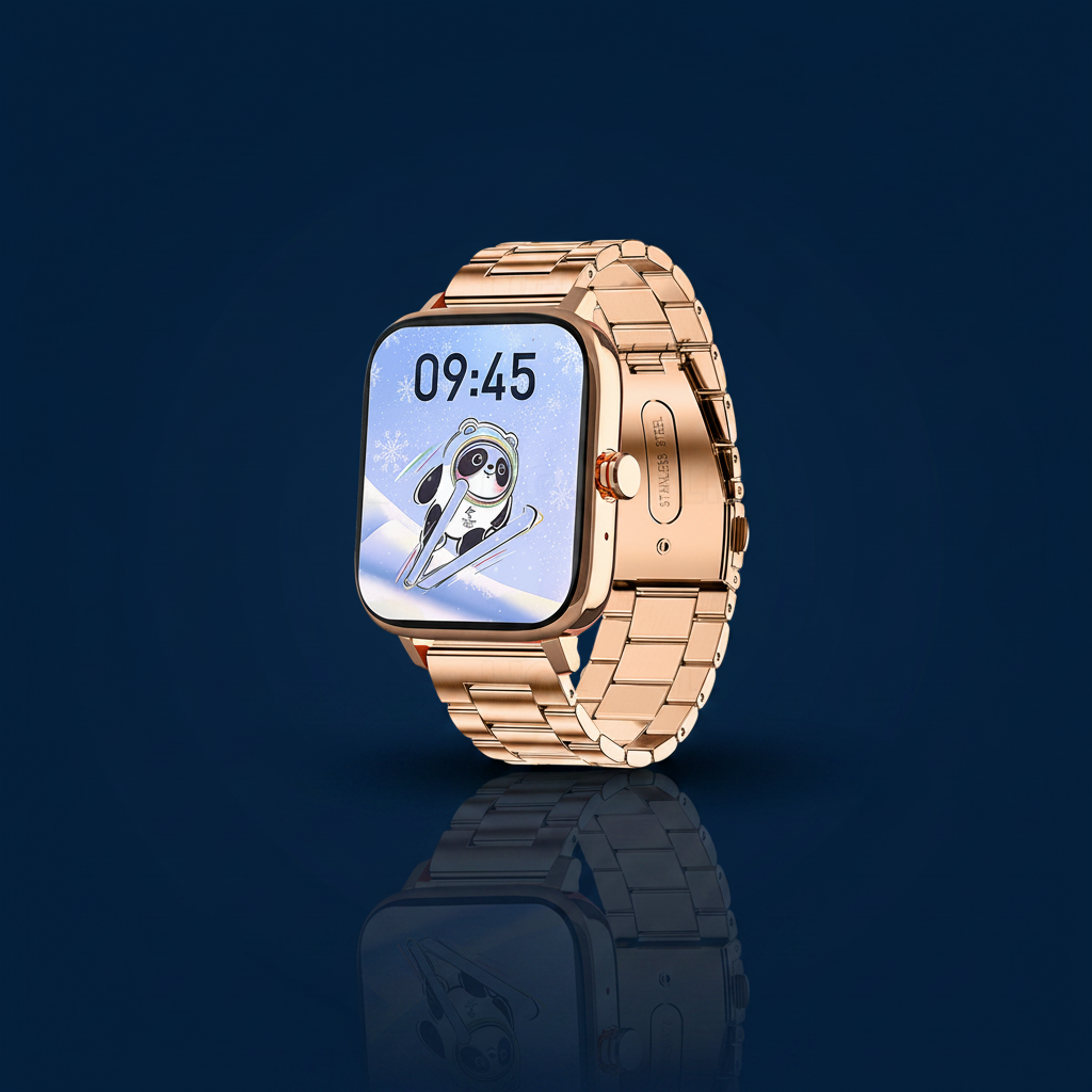 Smart Sports Watch Rose Gold – Mirror & Shadow