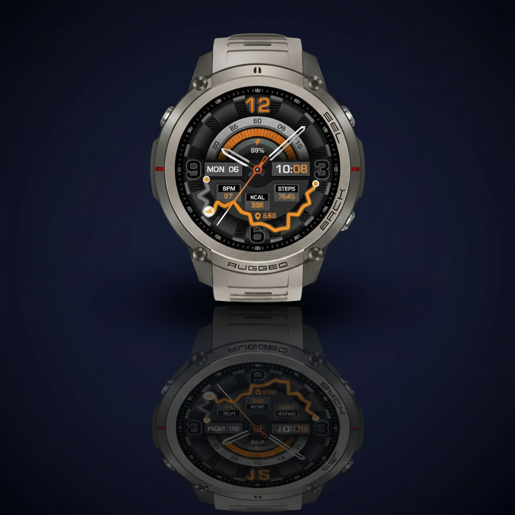 Smartwatch Indigo Background Clean