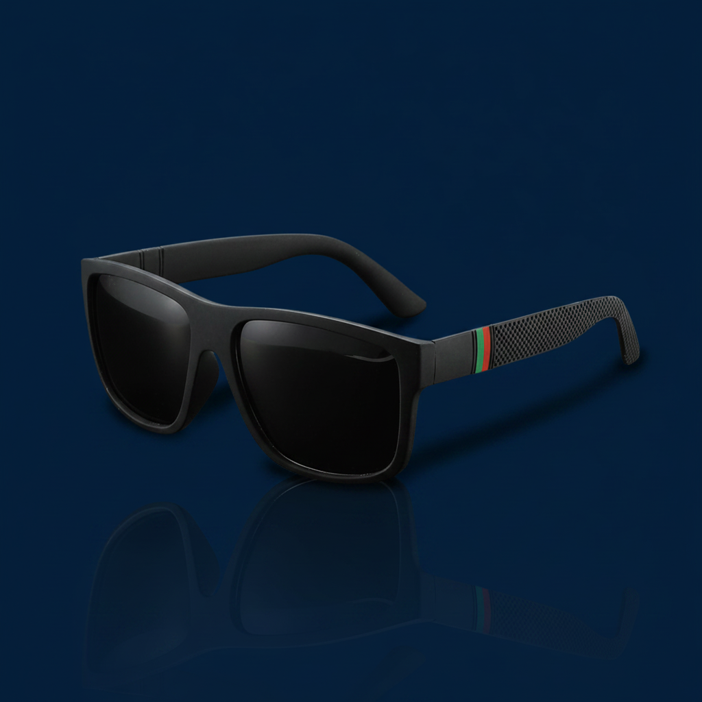 Square Polarised Sunglasses Unisex – The Gold Edit | SimKap Jewellery