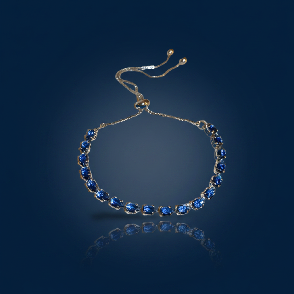 Zircon Tennis Bracelet, Platinum-Plated – The Gold Edit | SimKap Jewellery